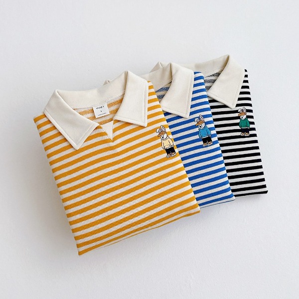 [봄] 스트라이프 삼각 티셔츠